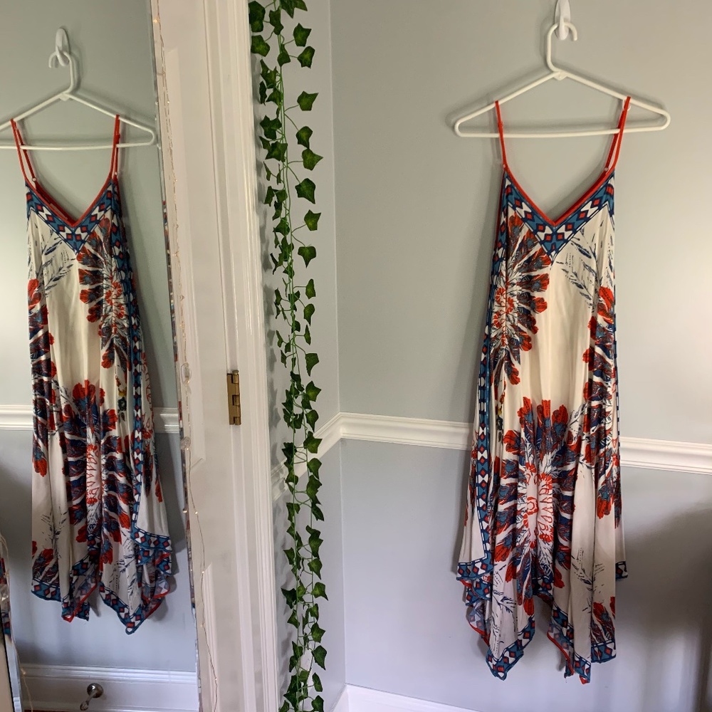 Jealous Tomato - Feather Print Dress, Small